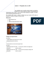 Reporte de Practicas. Arduino Uno.