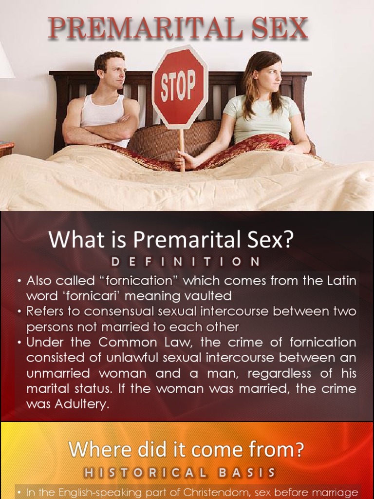 effects of premarital sex on marriage