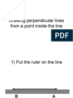 Drawing Perpendicular Lines From A Point Inside The Line