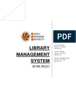 Library Management System: An HTML Project