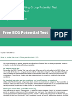 Boston Consulting Group Potential Test Free Practice Test