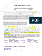 Bradford University Marketing Seminar Cost Analysis