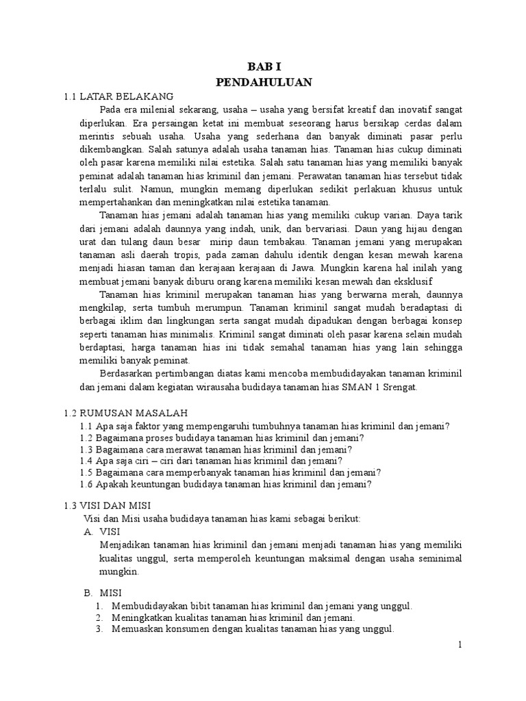 Langkah Langkah Penyusunan Perencanaan Usaha Budidaya