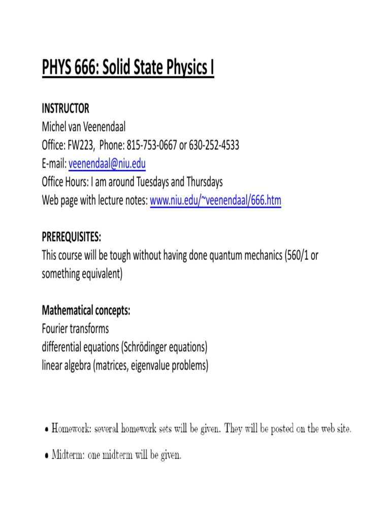 Solid State Physics I | PDF