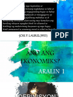 Aralin 1 Ekonomiks