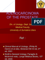 Adenocarcinoma of The Prostate: Div. of Urology, Dept. Surgery Medical Faculty, University of Sumatera Utara