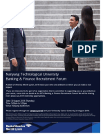 Nanyang Technological University Banking & Finance Recruitment Forum