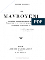 Les Mavroyéni - Essai D'étude Additionnelle A L'histoire Moderne de La Grèce, de La Turquie Et de La Roumanie PDF