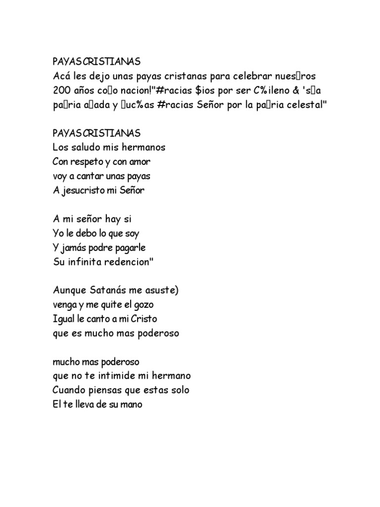 Paya Cristianas | PDF
