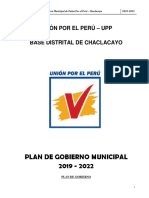 Plan de Gobierno Unión Por El Perú Chaclacayo