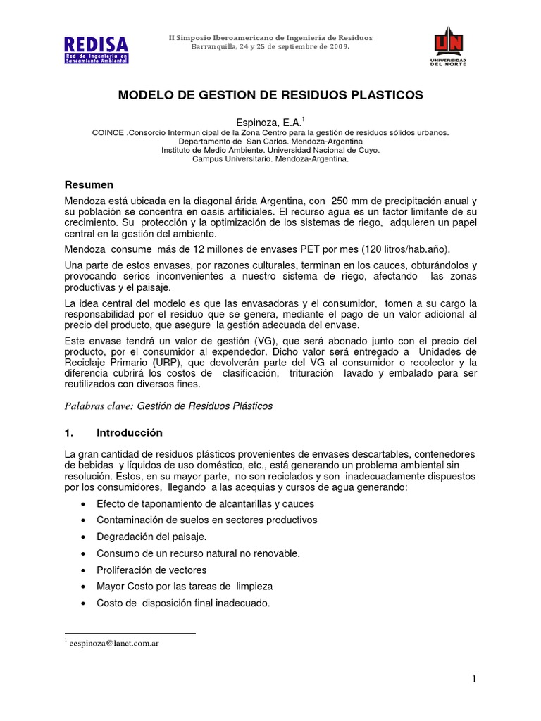 Monstruos de Plástico Reciclado en Mendoza | PDF | El plastico | Residuos