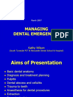 Dental Emergencies Mangment