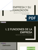 La Empresa y Su Organización - FUNCIONES