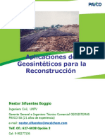 Aplicaciones de Geosintéticos en La Reconstrucción