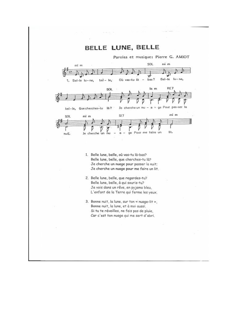Belle Lune Belle PDF