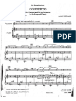 Copland Clarinet Concerto ;Pno