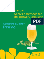 Manual Analysis Methods For The Brewery Industry Prove 05 2018