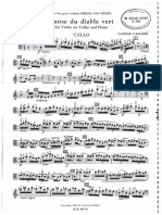 Cassadó - Dance of The Green Devil (Cello) PDF