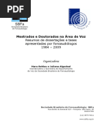 Mestrados e Doutorados Na Area de Voz - 1984 a 2009