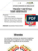 Nutrición y Dietetica Equipo 5 Tema: Minerales