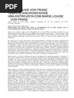 MARIE LOUISE VON FRANZ - Tempo e Sincronicidade - Uma Entrevista com Marie Louise Von Franz.doc