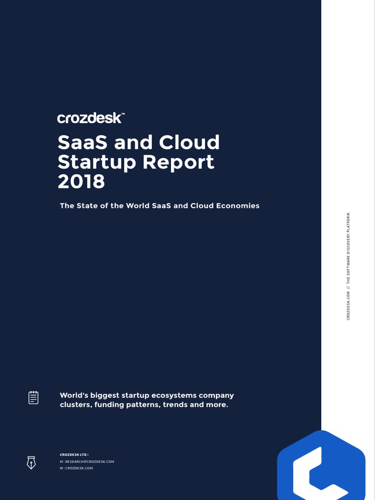 SaaS and Cloud Startup Report 2018 | PDF | Software As A Service ...