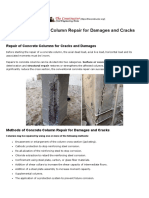 Methods of Concrete Column Repair For Cracks and Damages PDF