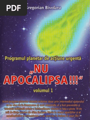 Gregorian Bivolaru - NU Apocalipsa volumul 1 [propaganda MISA]