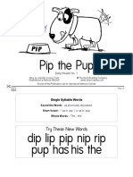 Pip The Pup: Single Syllable Words
