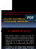 Delitos Electorales en La Legislación Venezolana