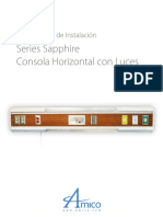 Instalación consola horizontal con luces