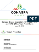CAG PF Conagra Brands Acquisition of Pinnacle Foods 2018