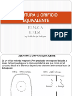 Abertura U Orificio Equivalente