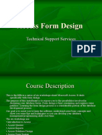 Access Form Design