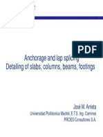 Anchorage and Lap Splicing Detailing of Slabs, Columns, Beams, Footings