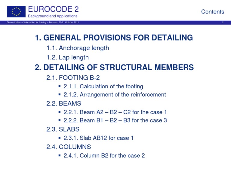 Eurocode 2 Training: Detailing Guide | PDF