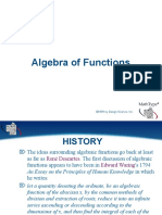 Algebra of Functions