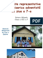 Monumente Reprezentative Pentru Biserica Adventistă de Ziua A 7-A