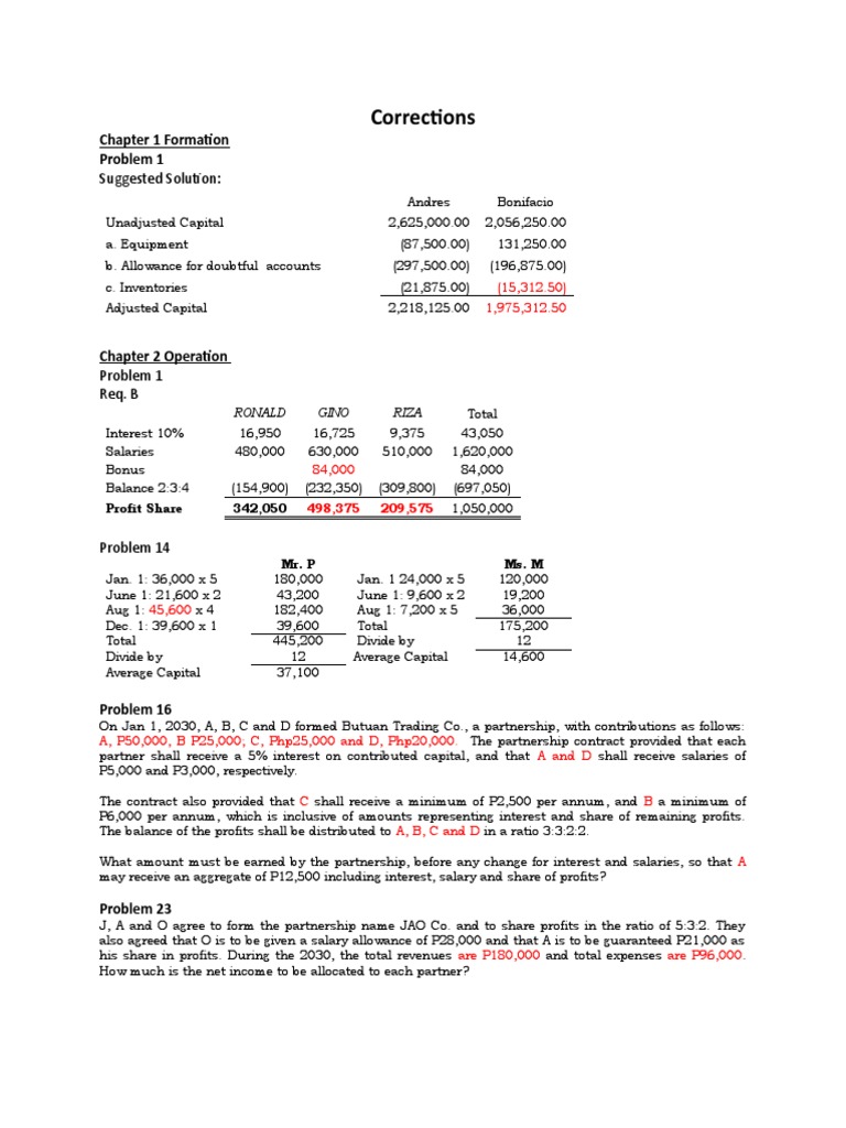 Suggested Solutions for Financial Problems | PDF | Interest | Revenue