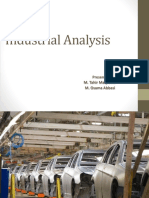 Industrial Analysis: Presented BY M. Tahir Maqsood M. Osama Abbasi