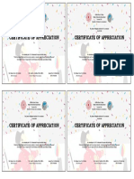 Certificate of Appreciation Certificate of Appreciation: TH TH