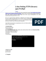 Cara Instalasi Dan Setting FTPS