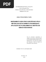 MAPEAMENTO GEOLÓGICO-GEOTÉCNICO 