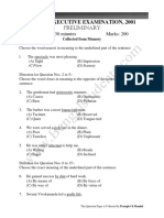 WBCS Prelims 2000 (Eng Ver) Question Paper