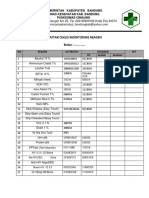 Daftar Ceklis Monitoring Reagen