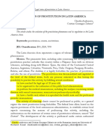 Legal Status of Prostitution in Latin America