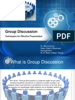 Group Discussion: Techniques For Effective Presentation