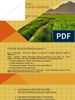 Politik Hukum Agraria PDF