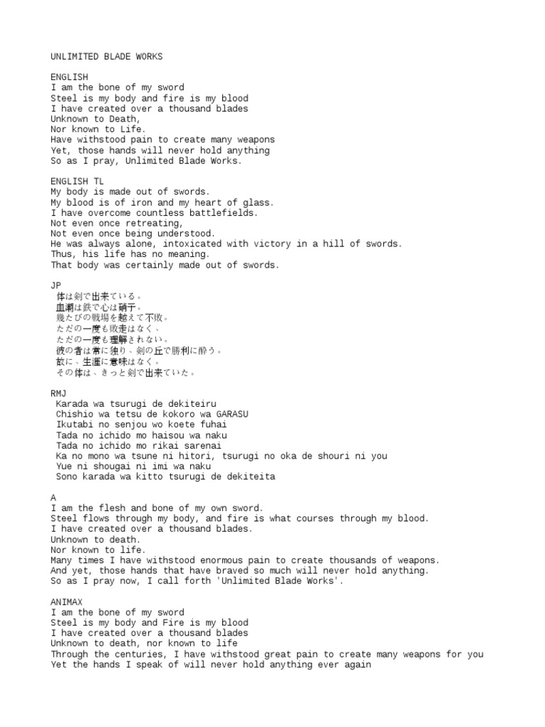 Ubw Pdf