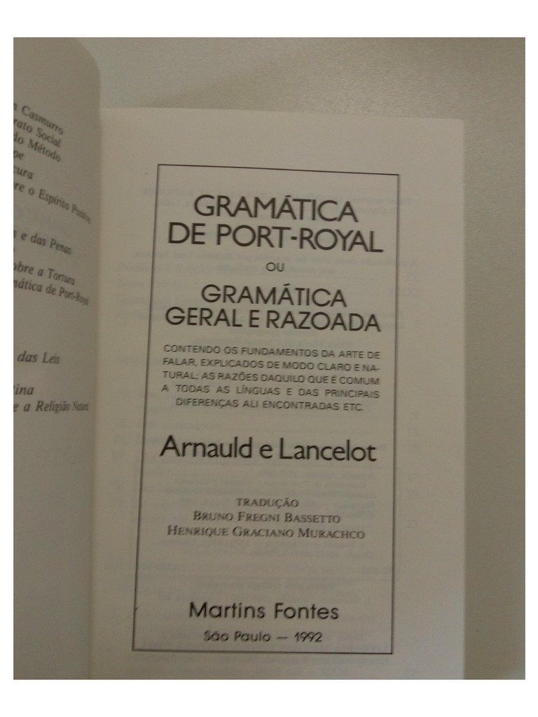 Gram Port Royal Intro PDF PDF